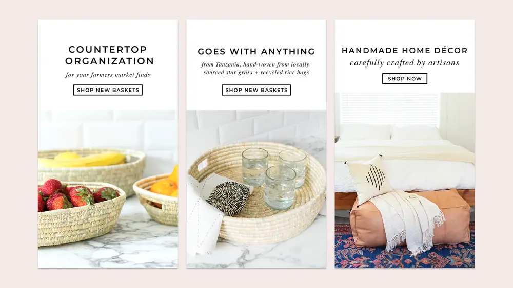 The Little Market home goods campaign. View selected works
